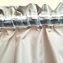 Decorative outdoor curtain GAIA WHITE COFFEE