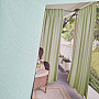 Decorative outdoor curtain GAIA GREEN