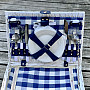 Picnic basket GARDEN white for 4 people