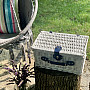 Picnic basket GARDEN white for 4 people