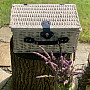 Picnic basket GARDEN white for 4 people