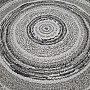 Outdoor rug STAR rosette gray-brown