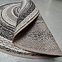 Outdoor rug STAR rosette gray-brown