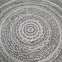 Outdoor rug STAR rosette gray-brown