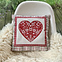 Tapestry pillowcase HEART IN A BOX 1