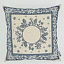 Christmas tapestry cover FOLK CHRISTMAS 2 blue