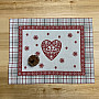 Tapestry tablecloth and scarf HEART IN KARA