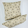 Christmas decorative cover FLAKES GREY WHITE