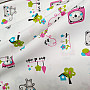Children&#39;s fabric TEDDY BEAR pink green