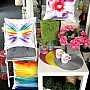 Decorative cushion cover PASTEL BUTTERFLY