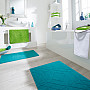 MALIBU terry bath mats turquoise
