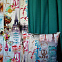 Decorative fabric PARIS digital print 3D