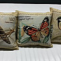 Decorative pillowcase POST STAMP BIRDS