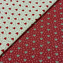 Cotton fabric MINI HEART red combination 04