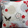 Decorative cushion cover FLOW RED