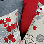 Decorative cushion cover FLOW RED