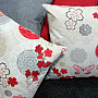 Decorative cushion cover FLOW RED