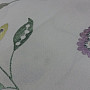 Embroidered decorative fabric flowers RICHMOND purple