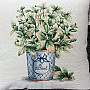 Tapestry cushion cover FLOWERS FROM PROVENCE BASIL