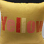 Decorative cushion cover COLORS YELLOW