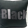 Decorative cushion cover COLORS BLACK