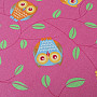 Carpet for girls OWL - Happy  owl pink