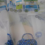 Children voile curtain with toy cars