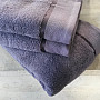 Towel and bath towel MICRO dark gray