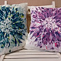 Decorative cushion cover FLOWER purple