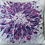 Decorative cushion cover FLOWER purple