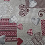 Decorative fabric MAX LOVE burgundy