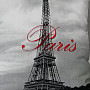 PIllow-case PARIS TOWER 45x45 cm