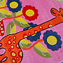 Children&#39;s carpet KIDS GIRAFFE pink