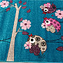 Children&#39;s rug BELLA BIRDS turquoise