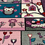 Children&#39;s rug ANIMALS lilac