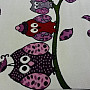 Childrens carpet BELLA  OWLS cream