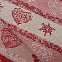 Red jacquard stripe decorative fabric