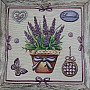 Tapestry cushion cover LAVENDER IN A FRAME