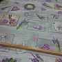Decorative fabric MIMOSA GRIS lavender