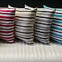 Decorative pillow-case PEKING STRIPES brown and beige