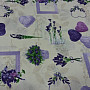 Decorative fabric LAVENDER HEART lilac
