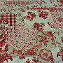 Decorative fabric CINTIA flowers red