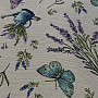 Tapestry fabric LAVANDER GARDEN SEEDS 1