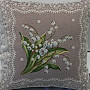 Tapestry cushion cover LILY OF FLOWERS