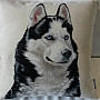 Tapestry cushion cover HUSKY