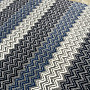 Modern carpet ZIG ZAG blue