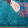 Childrens carpet BELLA Butterflies turquoise