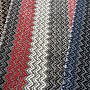 Modern carpet ZIG ZAG red