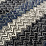 Modern carpet ZIG ZAG blue