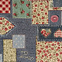 VINTAGE PATCHWORK tapestry fabric